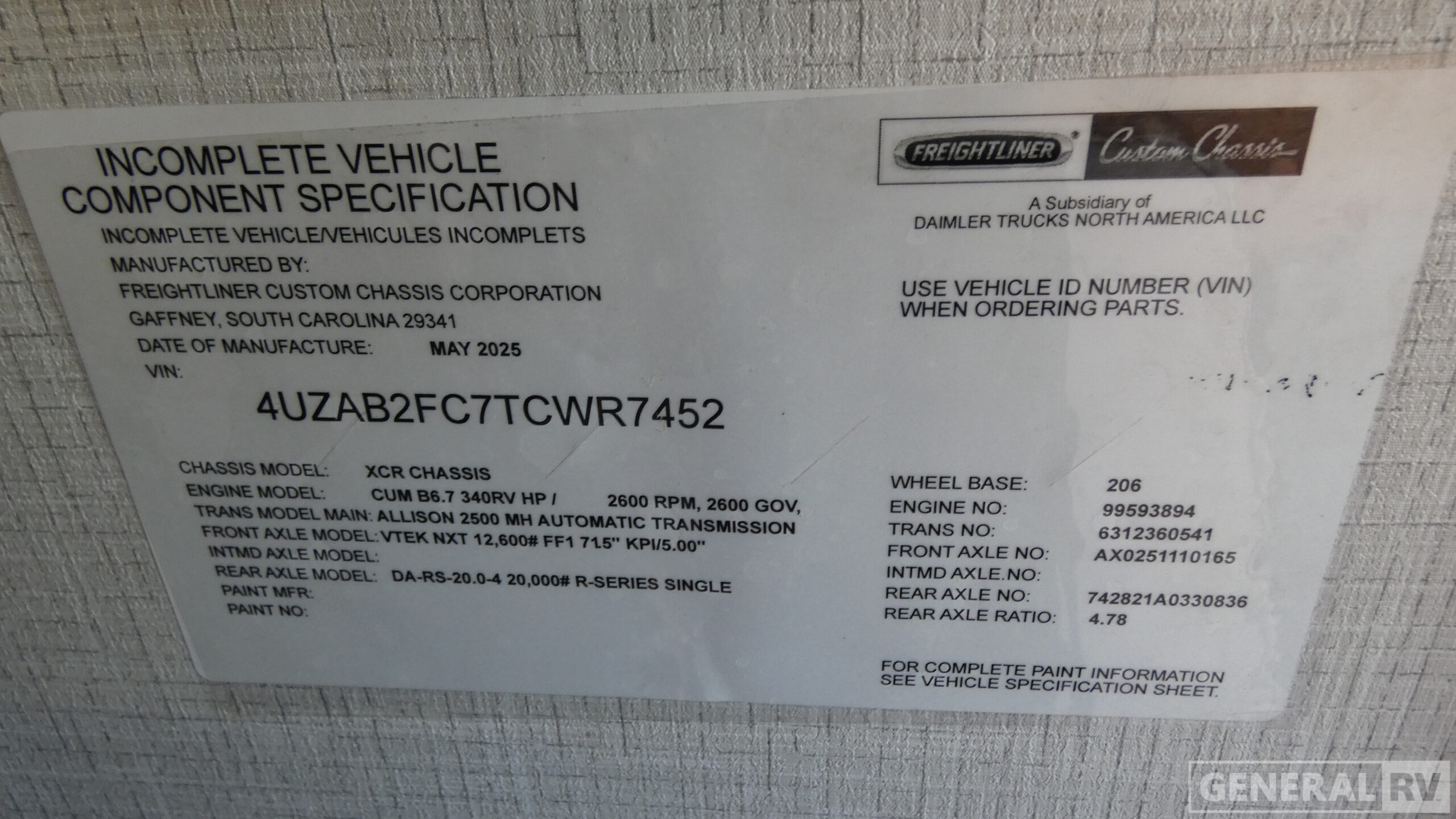 New 2026 Fleetwood Frontier 33TL for sale in Dover, FL