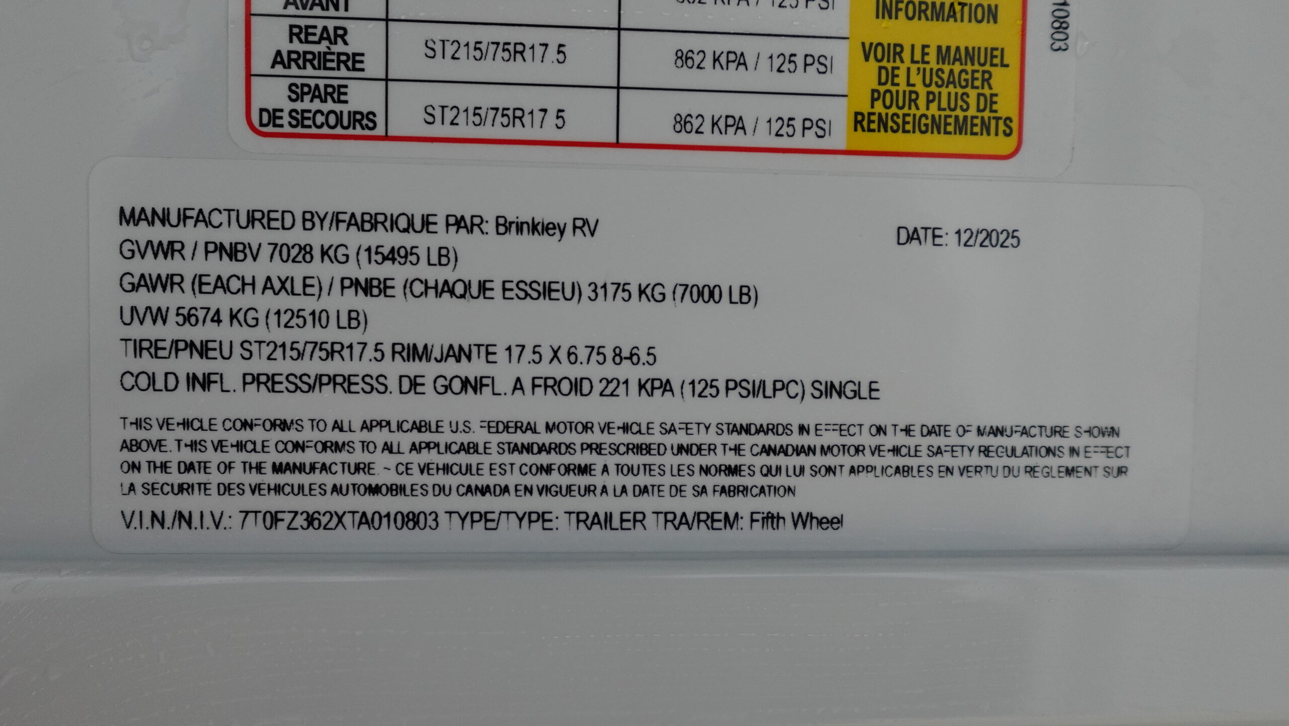 2026 Brinkley RV Model Z 3100 for Sale