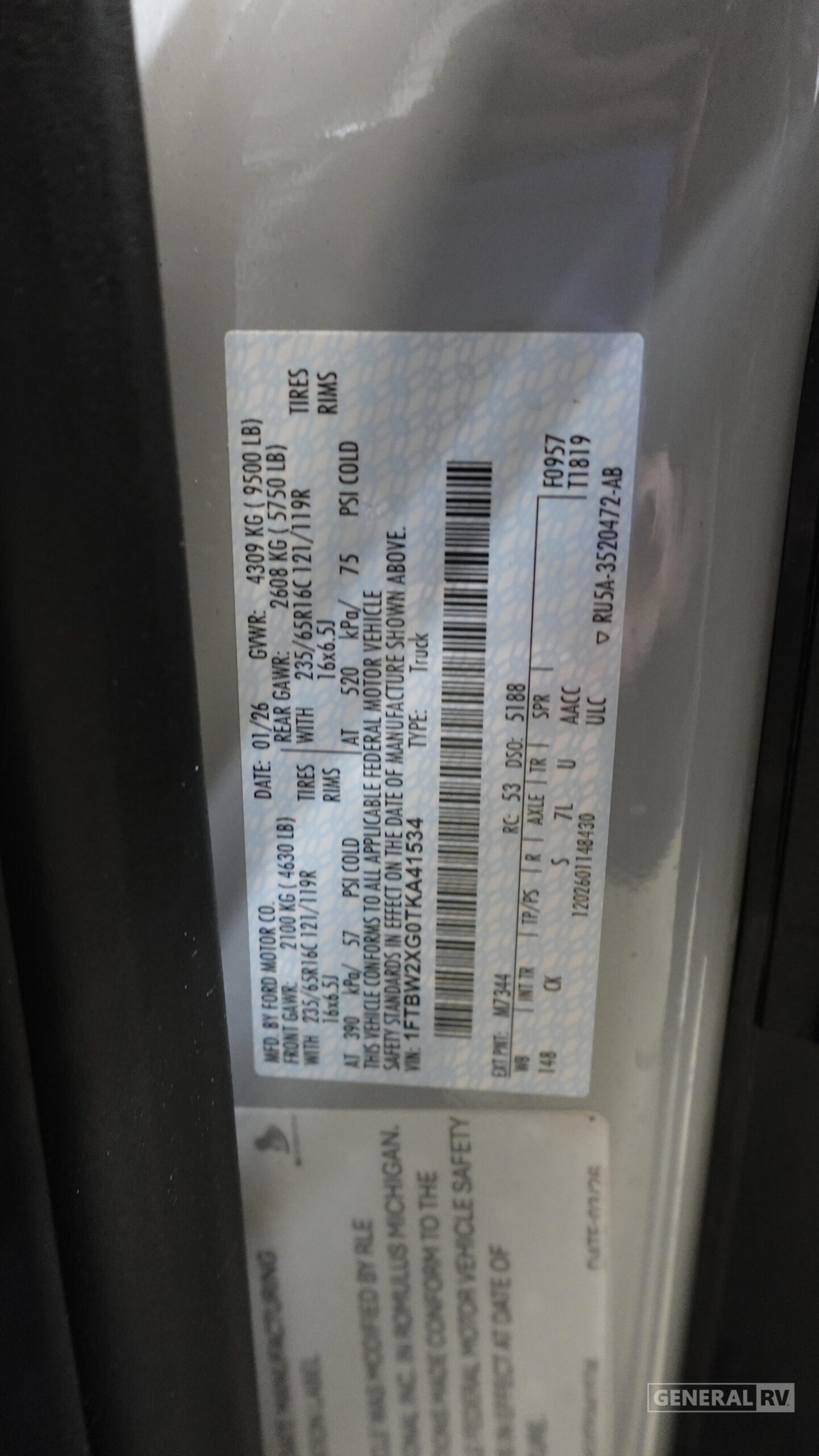 2026 Thor Motor Coach Palladium 1920 for Sale
