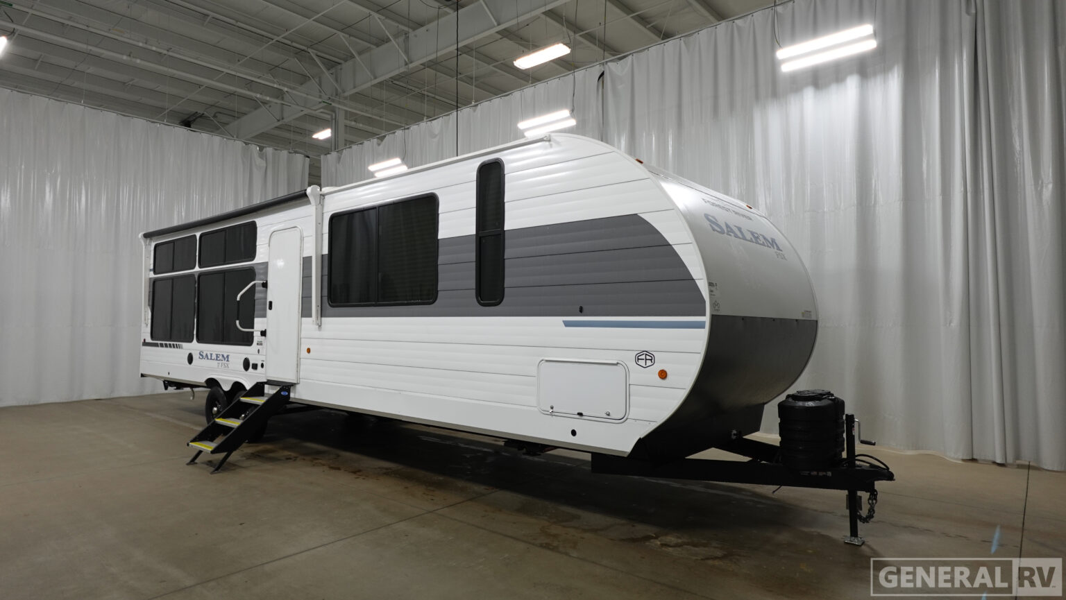 New 2026 Forest River Salem FSX 30VCX Toy Hauler Travel Trailer at