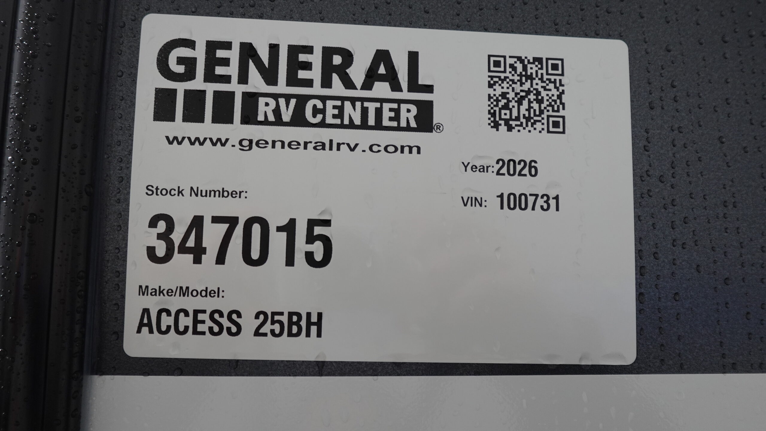 2026 Winnebago Access 25BH for Sale