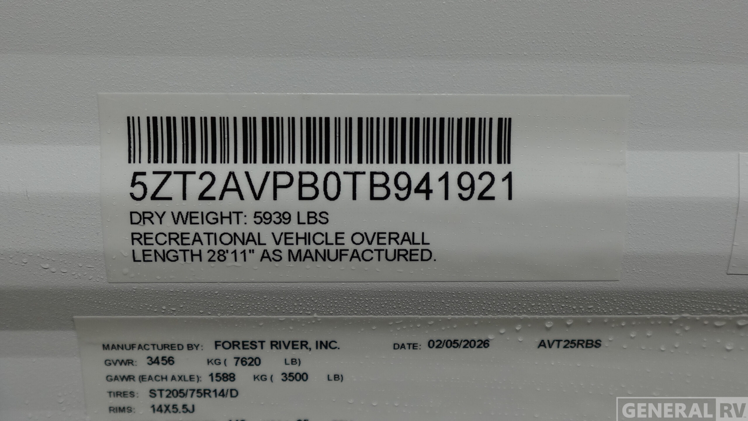 2026 Prime Time Manufacturing Avenger 25RBS for Sale