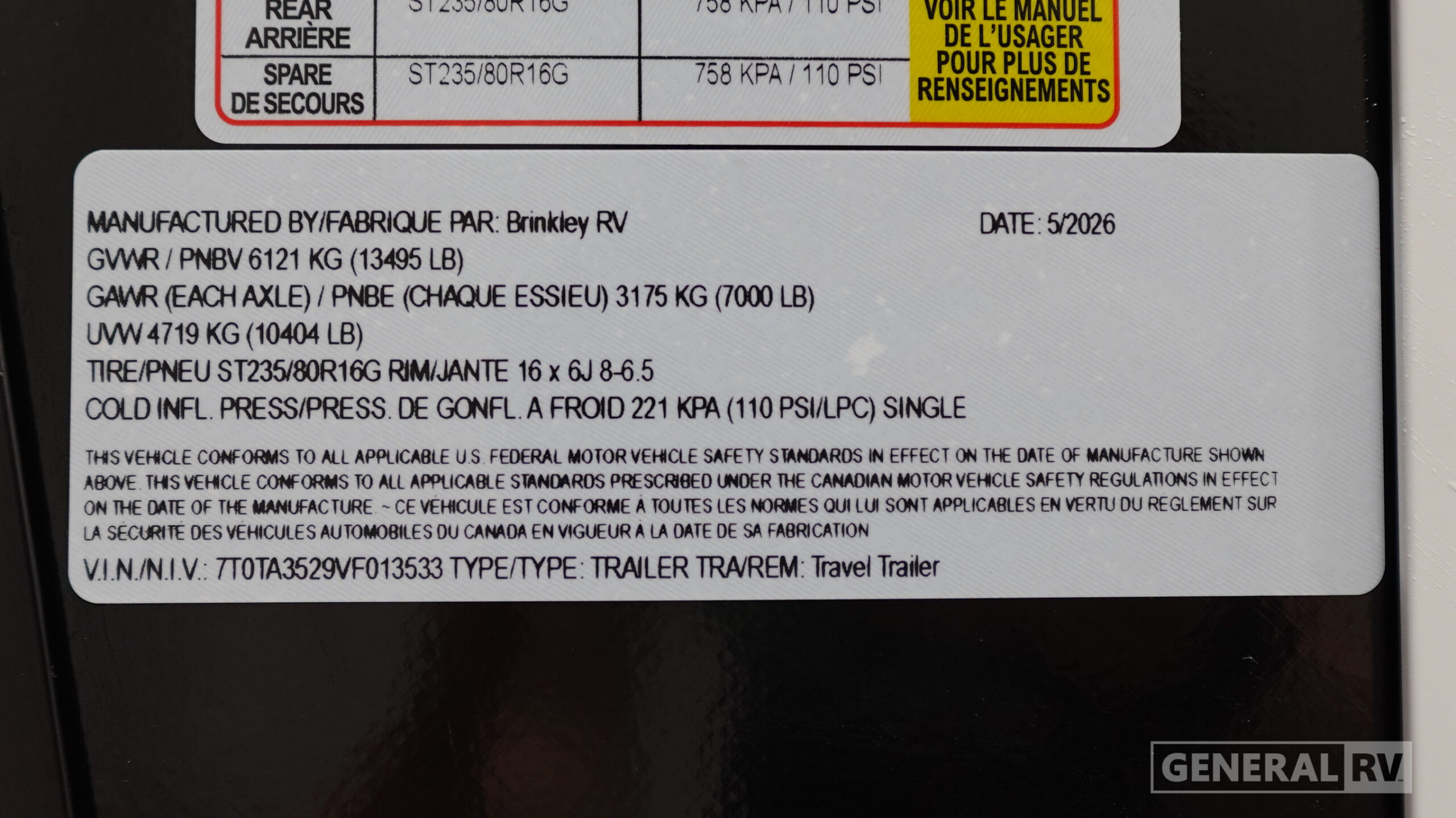 2026 Brinkley RV Model Z AIR 297 for Sale
