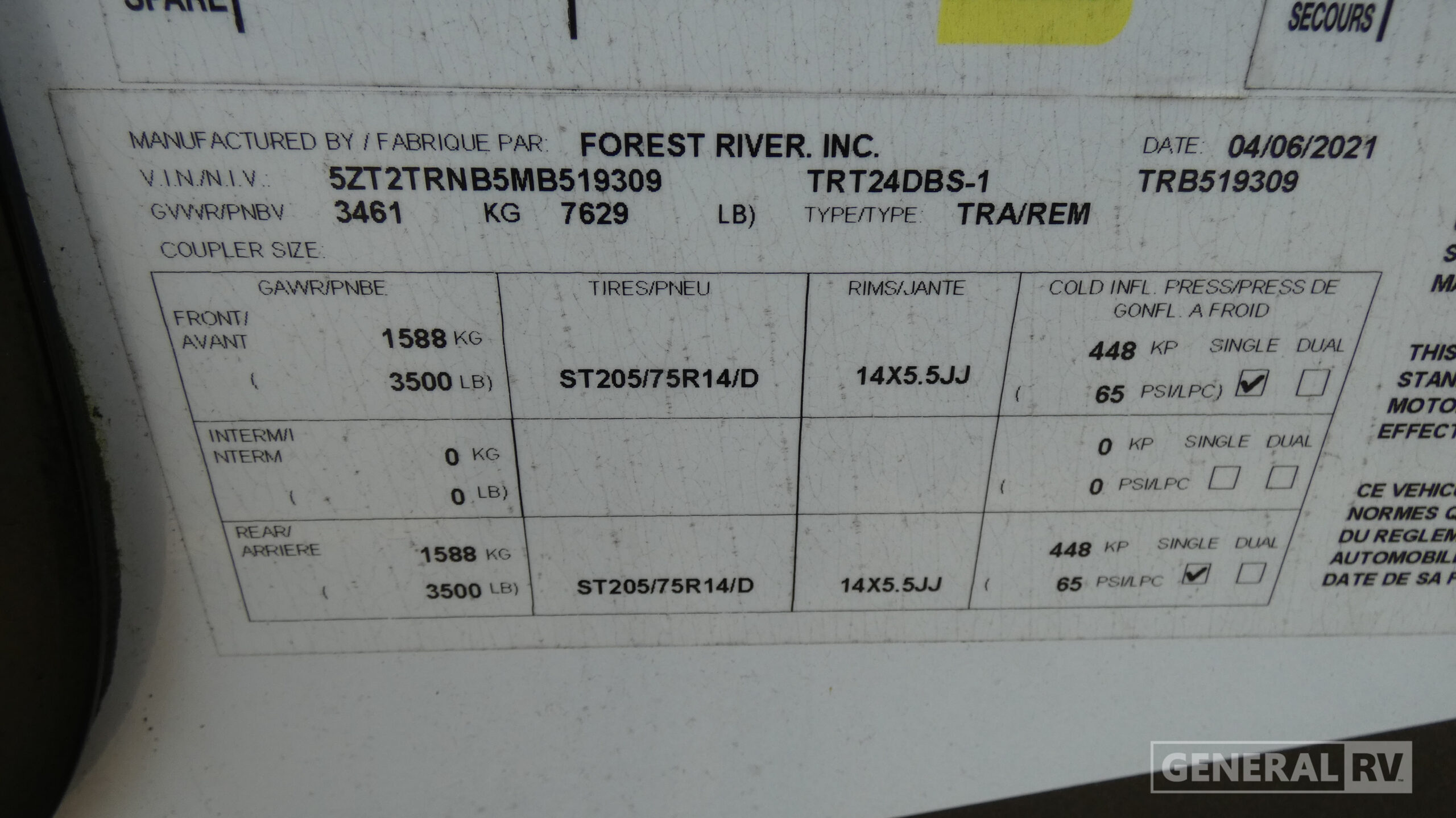 2021 Prime Time Manufacturing Tracer 24DBS for Sale