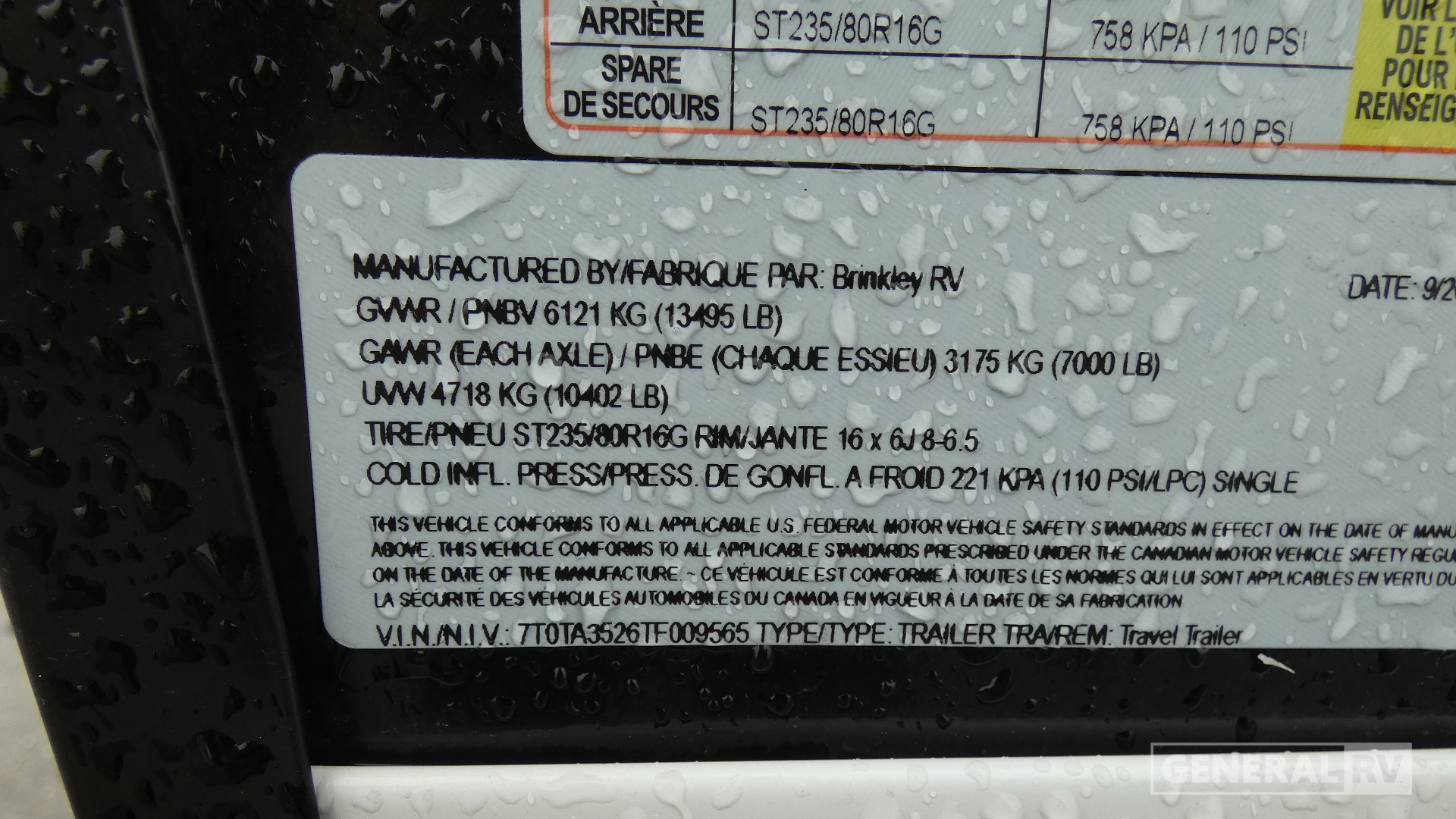 2026 Brinkley RV Model Z AIR 297 for Sale