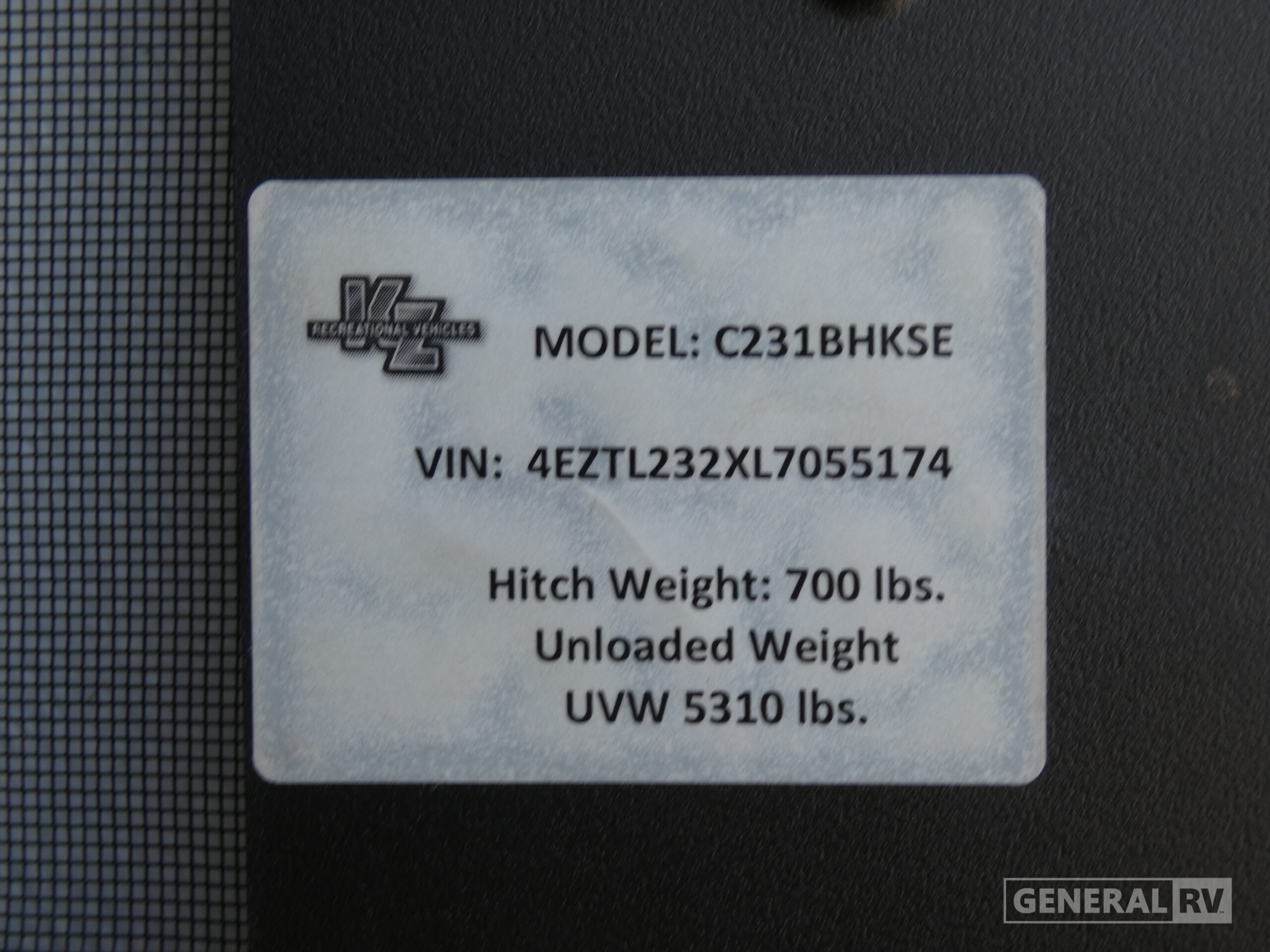 2020 KZ Connect SE C231BHKSE for Sale