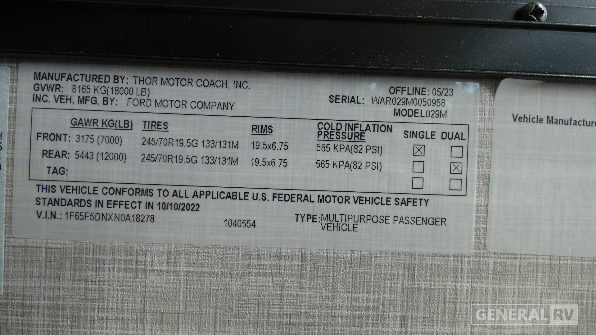 2024 Thor Motor Coach Twist 2LB for Sale
